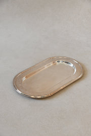 Vintage Silver Plated Oval Tray