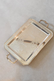 Vintage Silver plated Tray with Dual Handle