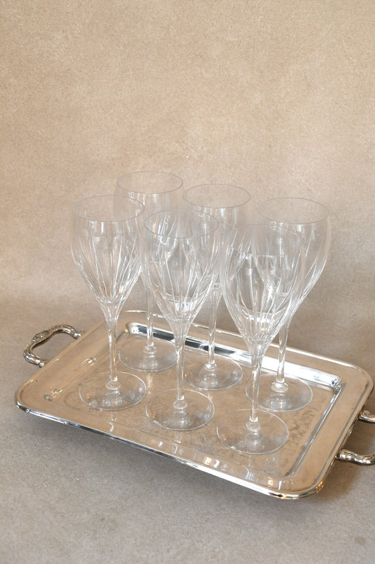 Set of 6 Christofle Iriana Water Glasses