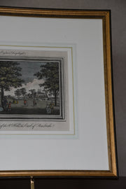 18th Century Hand Colored Print of Wilton House