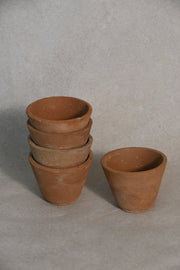 Antique Mini French Terracotta Planters