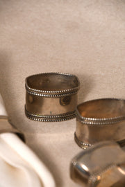 Vintage Silverplate Napkin Rings - Set of 6