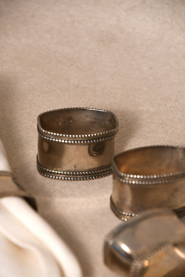 Vintage Silverplate Napkin Rings - Set of 6