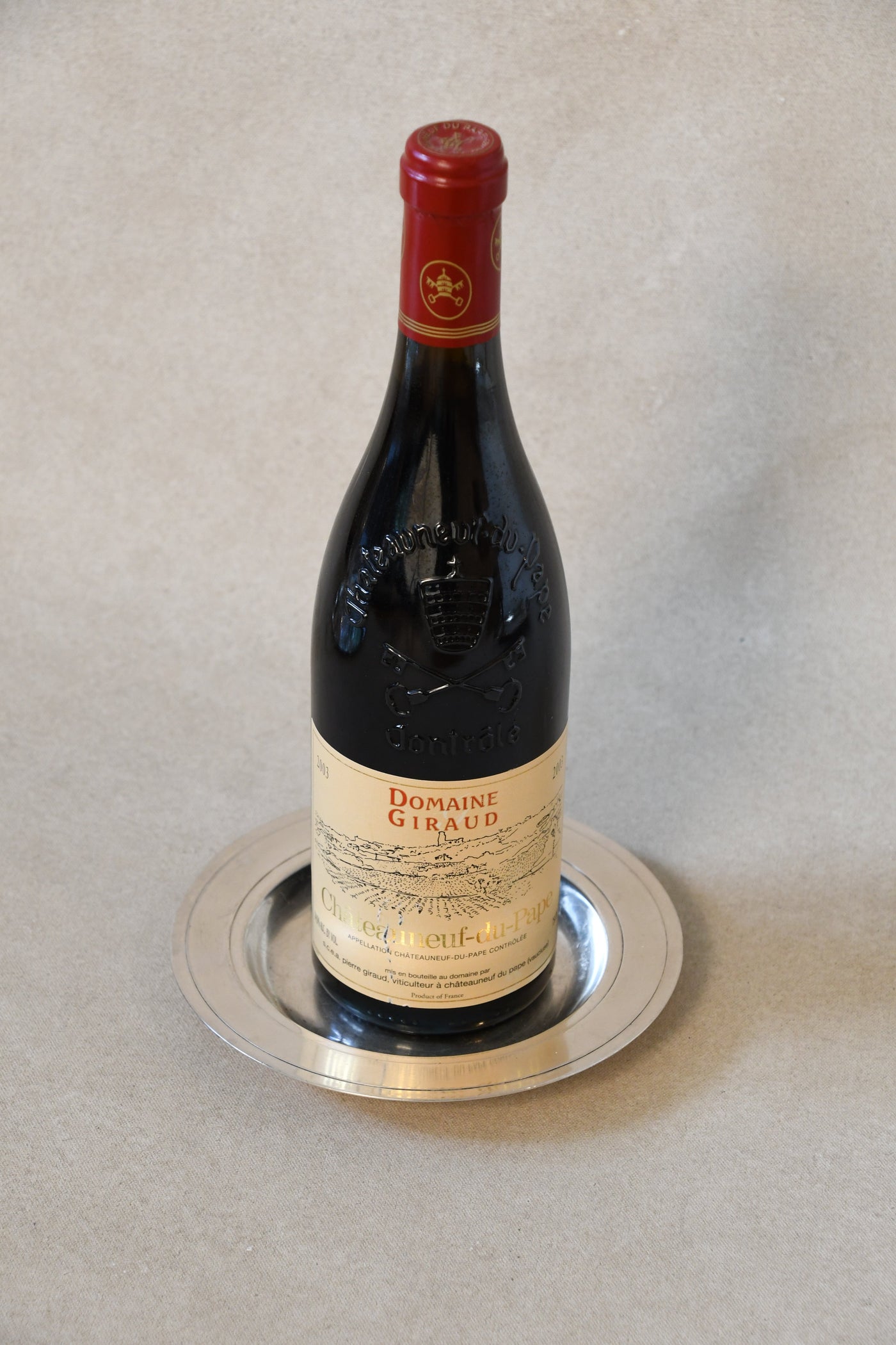 Vintage Christofle Wine Bottle Coaster