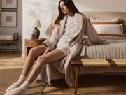 Classic Plush Robe (Bone)