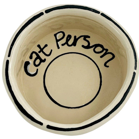 Cat Person Cat Bowl