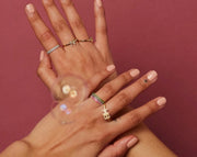 Two Birthstone Born Dizzy Birthstone Ring