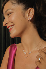 Petite Graduating Diamond Necklace