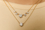 Fluted Diamond Necklace