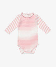 Edward One-piece, Dusty Rose Mini Stripe