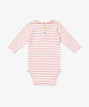 Edward One-piece, Dusty Rose Mini Stripe