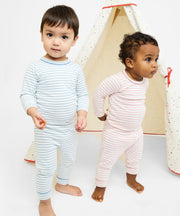 Edward One-piece, Dusty Rose Mini Stripe