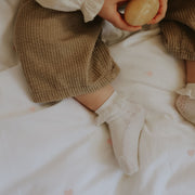 Embroidered Hearts Baby Duvet - Pink