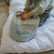 Embroidered Stars Baby Duvet - Blue