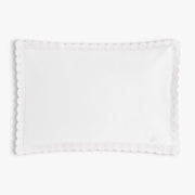 Embroidered Hearts Toddler Pillow - Pink