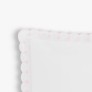 Embroidered Hearts Toddler Pillow - Pink