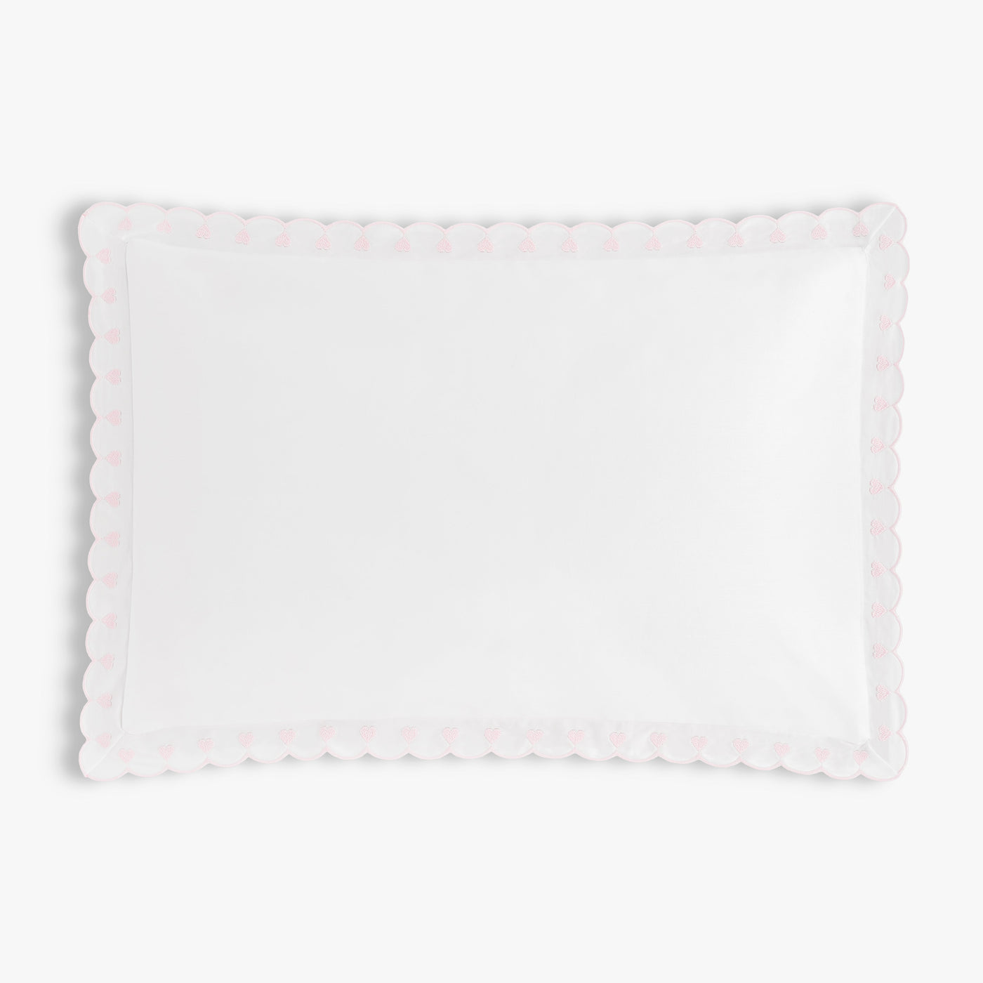 Embroidered Hearts Toddler Pillow - Pink