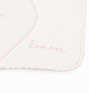 Baby Organic Cotton Embroidered Bib & Burp Cloth Set