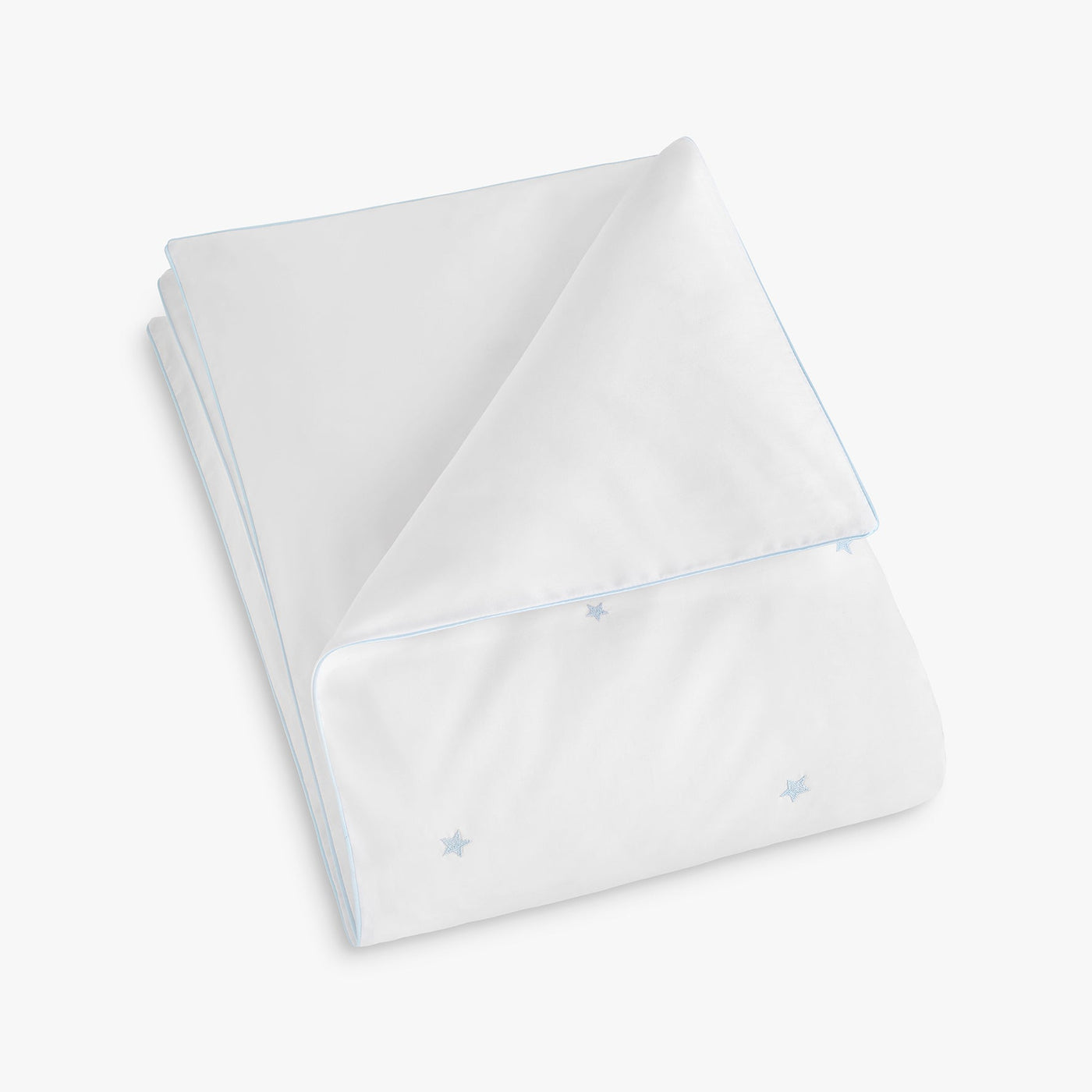 Embroidered Stars Baby Duvet - Blue