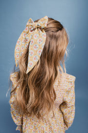Eugenie Big Hair Bow in Dreamy Roses