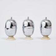 Trio of 1960's egg coddlers