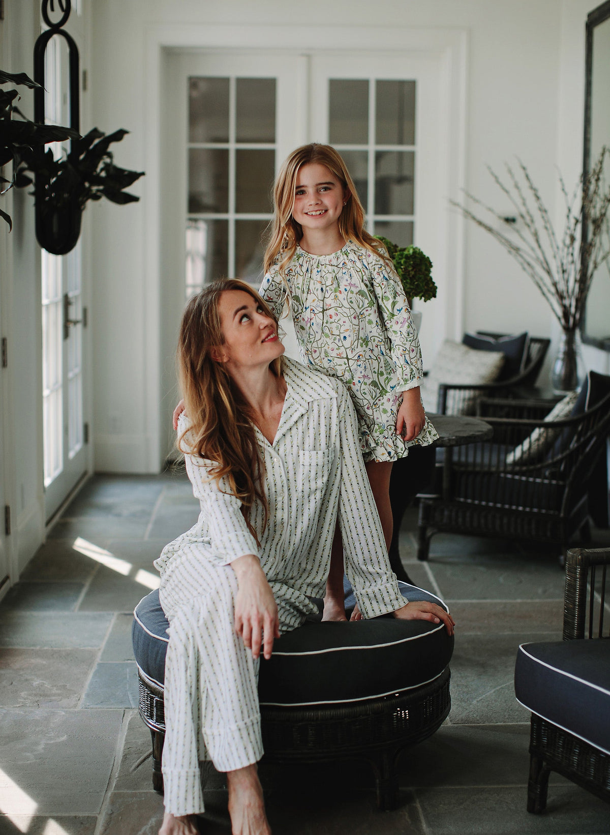 Women's Parker Pajama Set - Fern Stripe