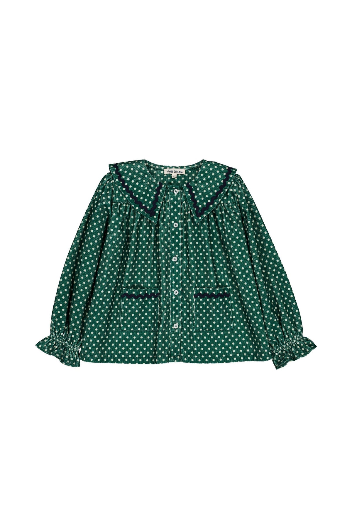 Flo Blouse in Mint Dots