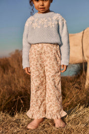 Florali Pants in Cream Carnation Vale