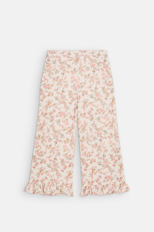 Florali Pants in Cream Carnation Vale