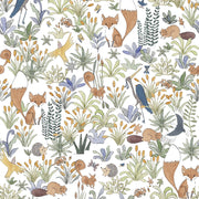 Organic Children's Bathrobe - Foxy Forest