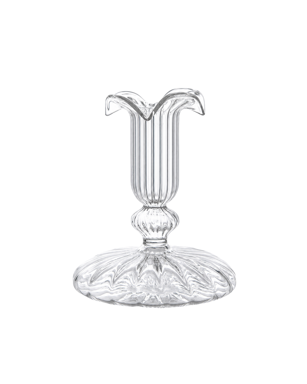 Frill Top Glass Candle Holder by Issy Granger