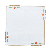 Hand Embroidered Heirloom Petals Napkins 18" x 18"  (Set of 4)