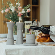 Elegant Concrete Sabbath Candle Holders – Aura Series