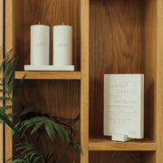 Artisanal Shabbat Candle Holder Set from Concrete - Flow Series