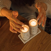 Terrazzo Shabbat Candle Holder Pair – Terrazzo Series