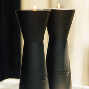 Concrete Candle Holder Pair for Shabbat – Aura Series