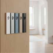 Minimalist Stainless Steel Mezuzah Case for Jewish home - Sweetheart Series