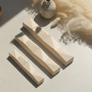 Unick Concrete Mezuzah for Jewish Home with Gold Engraving – Wave Series