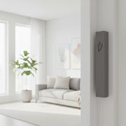Natural Concrete Mezuzah Case in Soft Gray | Street
