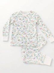 Children's Two Piece Organic Pajamas - Botanical Whisper