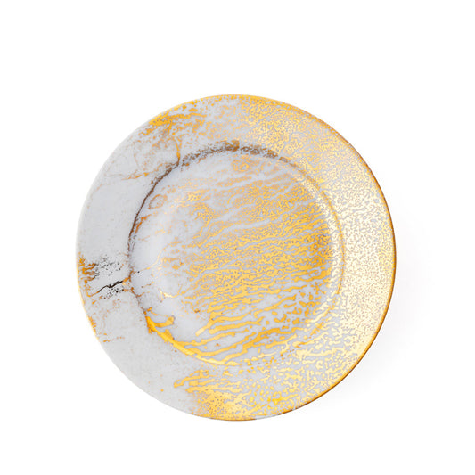 Golden Ash Blue Bread Rim Plate