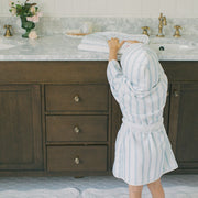 Seaside Stripes Bathrobe - Ocean