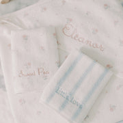 Seaside Stripes Washcloth - Ocean
