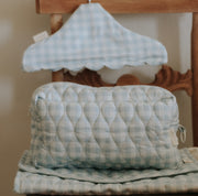 Toiletry Pouch - Blue Gingham