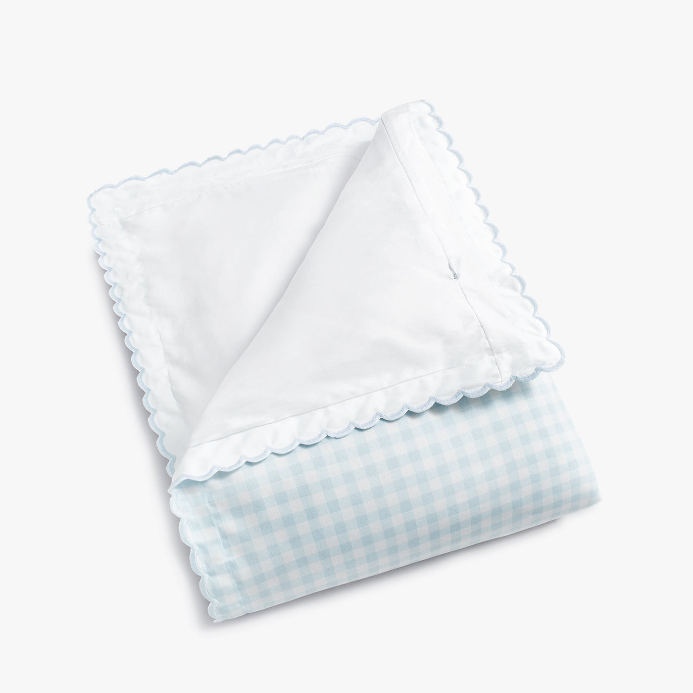 Picnic Gingham Baby Duvet - Blue