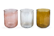 Casa Amarosa Hammered Water Glass- Brown
