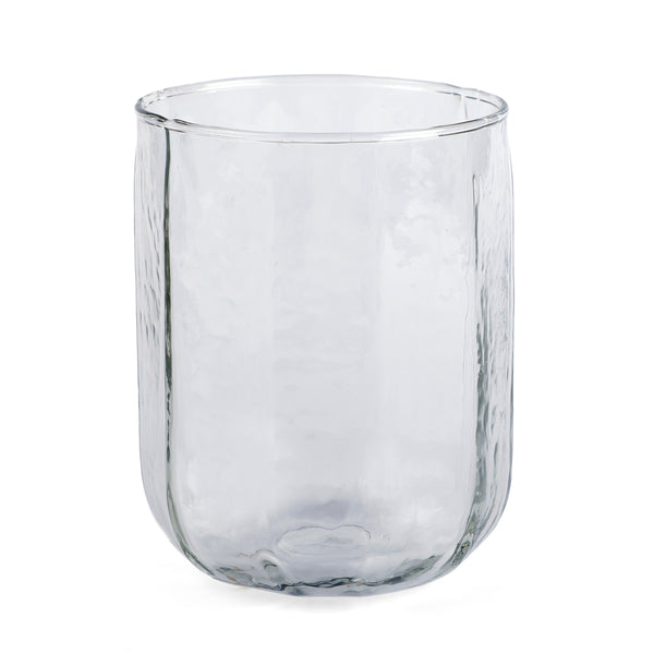 Casa Amarosa Hammered Water Glass- Clear