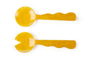 Mustard Salad Server | Hand-Poured Resin | 12.40 x 3.93 in