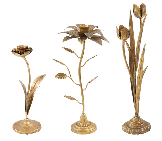 Fleur Taper Holders