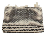 Hammam Black Striped Towels